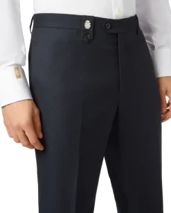Wełniane spodnie chinos fit