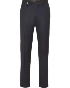 Wełniane spodnie chinos fit