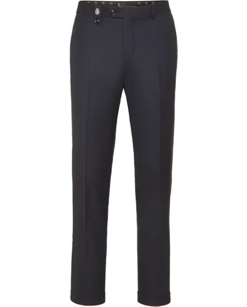 Wełniane spodnie chinos fit