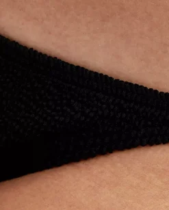 Wiązany czarny dół od bikini Serenity Eco