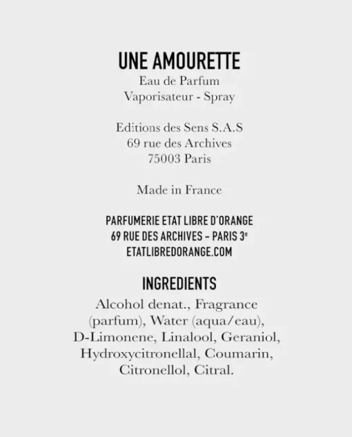 Woda perfumowana Une Amourette 50 ml