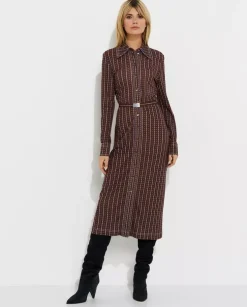 Wzorzysta sukienka maxi