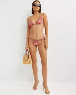 Wzorzyste wiązane bikini