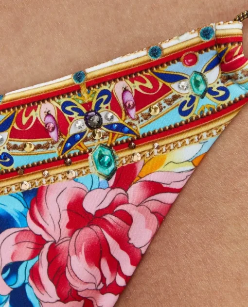 Wzorzysty dół od bikini Ring Tie