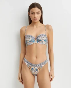 Wzorzysty top od bikini
