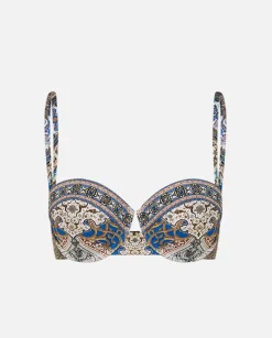 Wzorzysty top od bikini