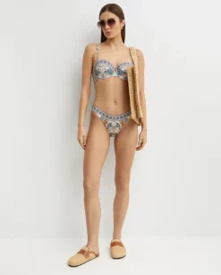 Wzorzysty top od bikini