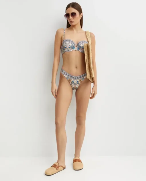 Wzorzysty top od bikini