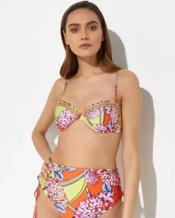 Wzorzysty top od bikini Piper