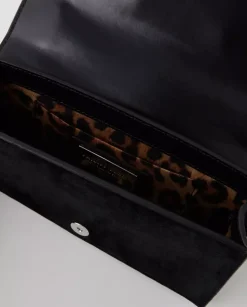 Zamszowa kopertówka z ćwiekami Skull Clutch