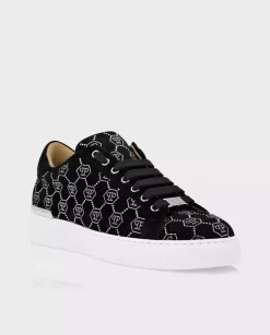 Zamszowe sneakersy Lo-Top z monogramem
