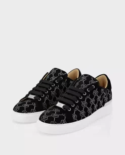 Zamszowe sneakersy Lo-Top z monogramem