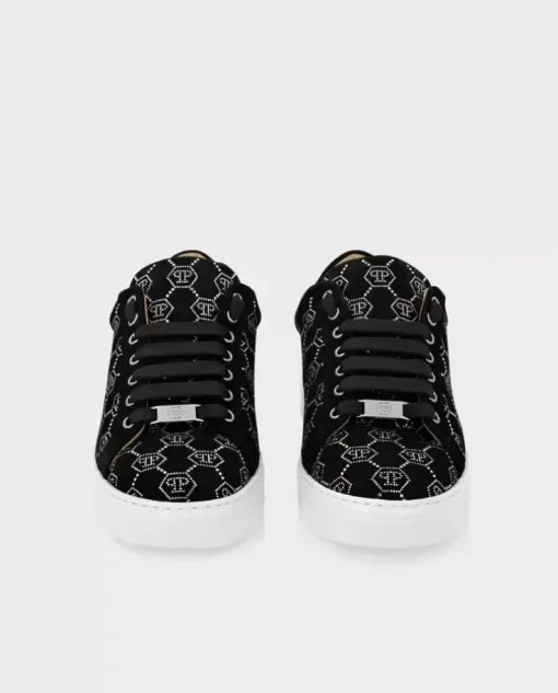 Zamszowe sneakersy Lo-Top z monogramem
