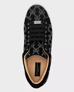 Zamszowe sneakersy Lo-Top z monogramem