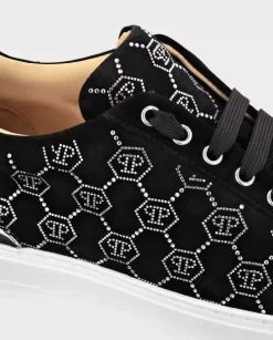 Zamszowe sneakersy Lo-Top z monogramem