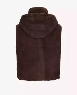 Zamszowy bezrękawnik Carmine