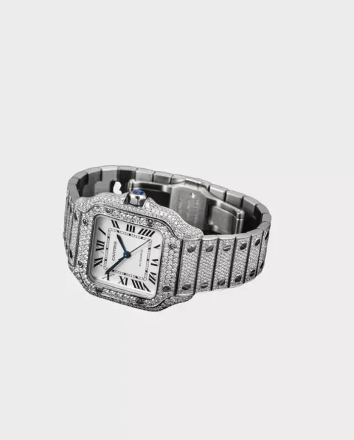 Zegarek Cartier Santos Medium Full Iced