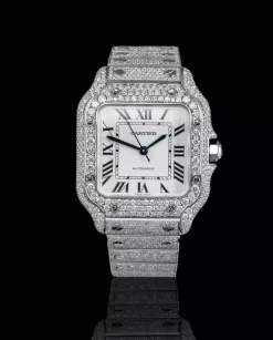 Zegarek Cartier Santos Medium Full Iced