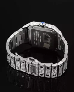 Zegarek Cartier Santos Medium Full Iced