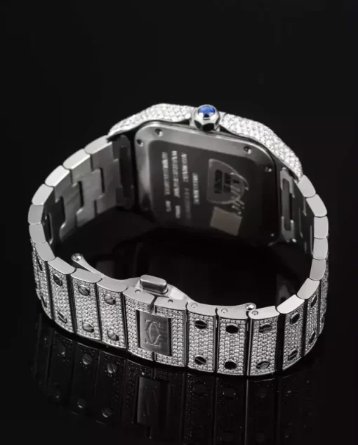 Zegarek Cartier Santos Medium Full Iced