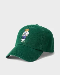 Zielona czapka z daszkiem Polo Bear