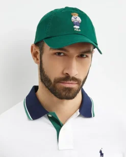Zielona czapka z daszkiem Polo Bear