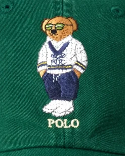 Zielona czapka z daszkiem Polo Bear
