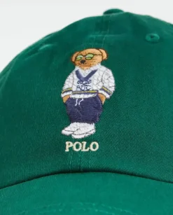 Zielona czapka z daszkiem Polo Bear