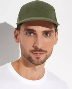 Zielona czapka z daszkiem
