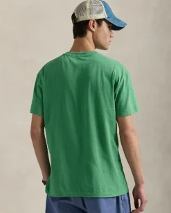 Zielona koszulka z misiem Custom Slim Fit