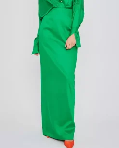 Zielona spódnica maxi Bella