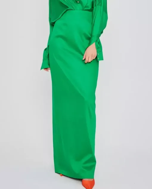 Zielona spódnica maxi Bella