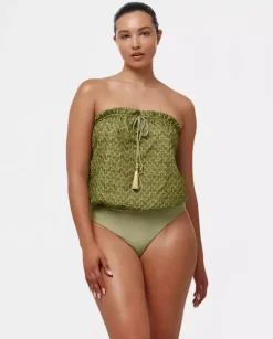 Zielony strój kąpielowy Cactus
