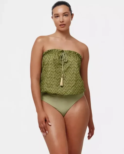 Zielony strój kąpielowy Cactus