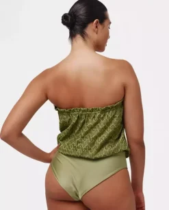 Zielony strój kąpielowy Cactus