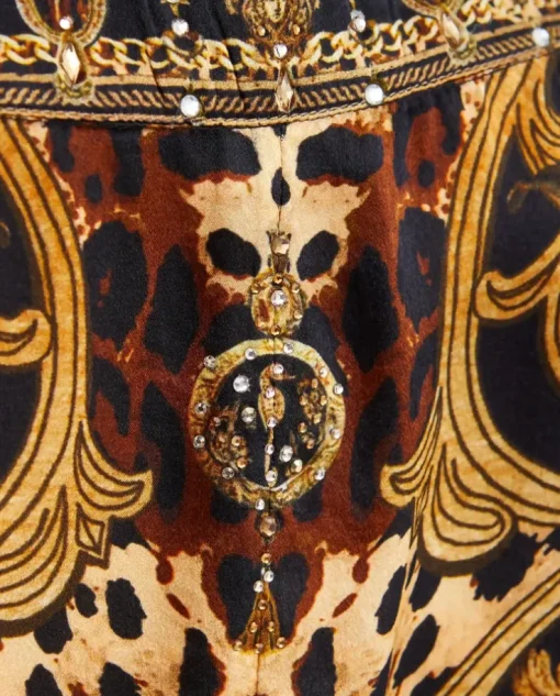 Złote jedwabne kimono